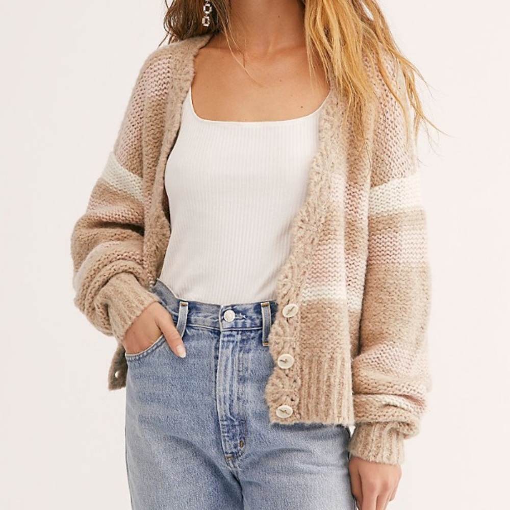 FREE PEOPLE FINE TIME CARDI